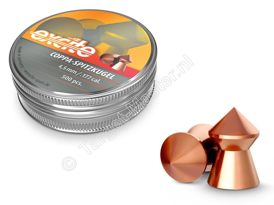 Excite Coppa Spitzkugel 4.50mm Airgun Pellets tin of 500